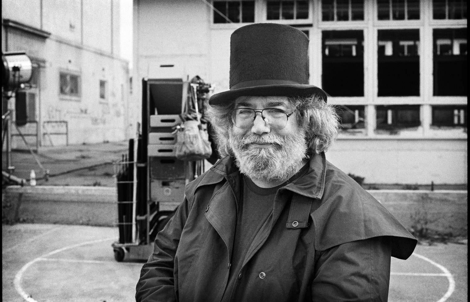 Jay Blakesberg Black and White Photograph – Grateful Dead, Oakland CA, 1987, Jerry Garcia