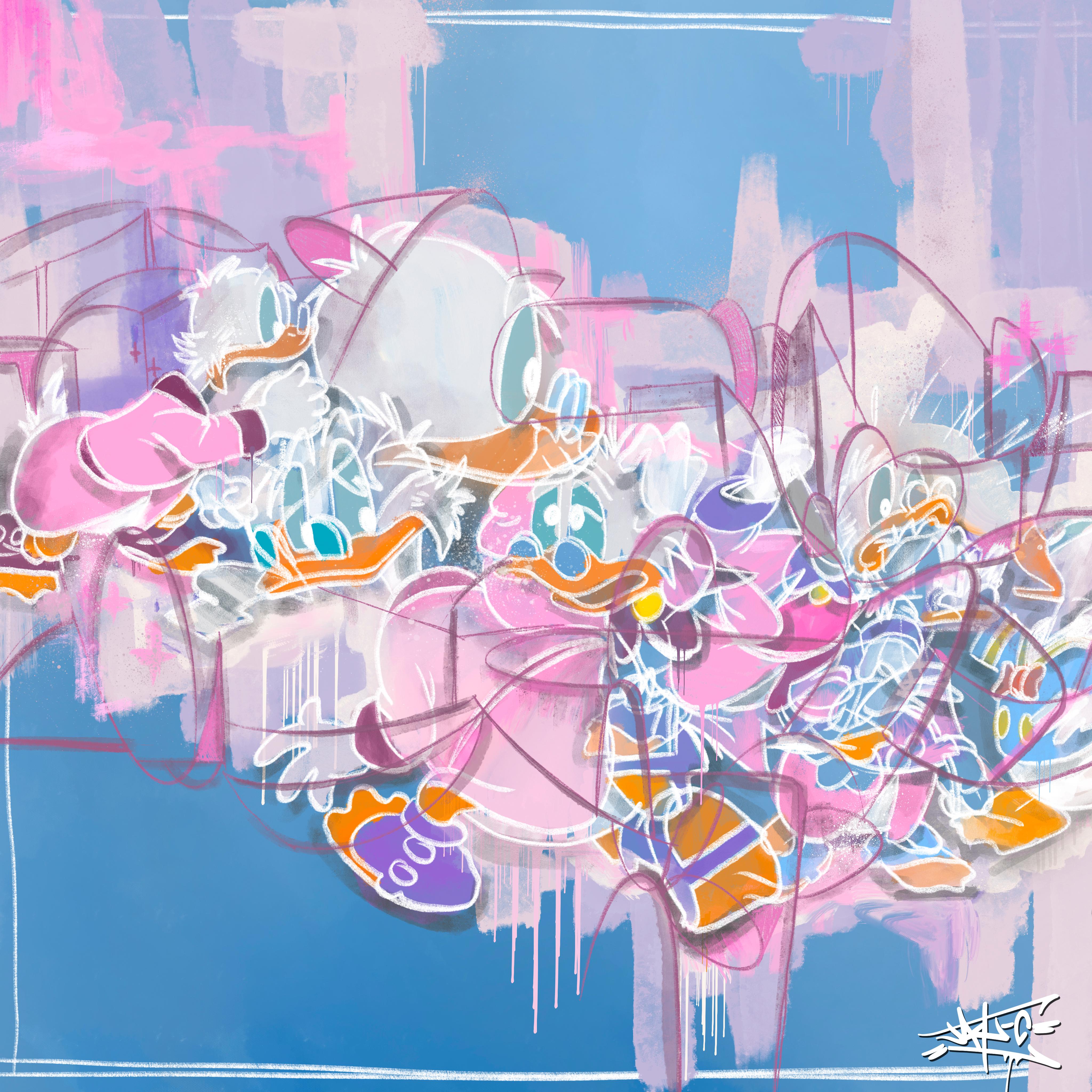 Jay-C Animal Print - Fluffy Ducks! Pop Art, Street Art