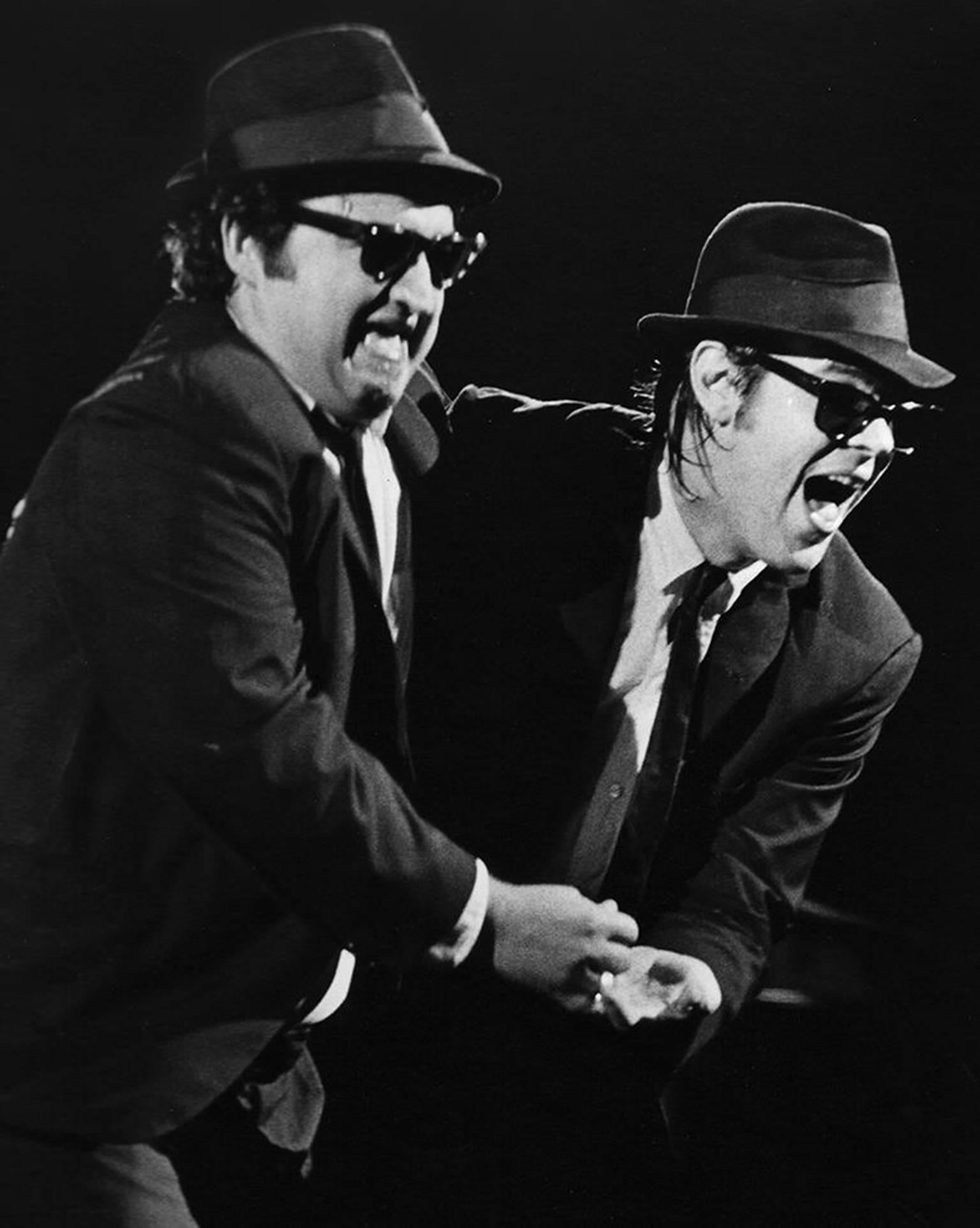 Jay Dickman Black and White Photograph - Jake and Elwood, the Blues Brothers in Dallas