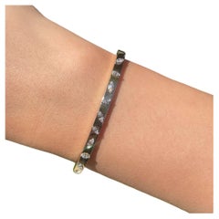 Bracciale con diamanti Jay Feder in oro giallo 14k