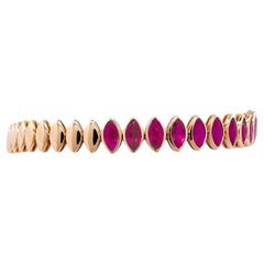 Jay Feders 14k Gelbgold Rubin Spike Tennisarmband