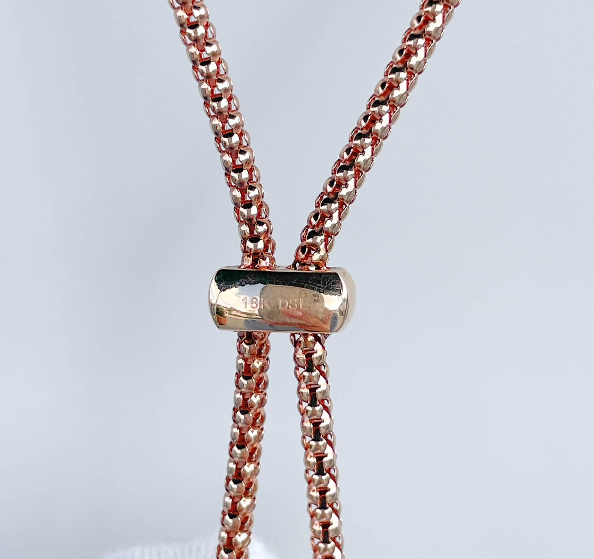 Collana Jay Federing con perle e diamanti in oro rosa 18k 1