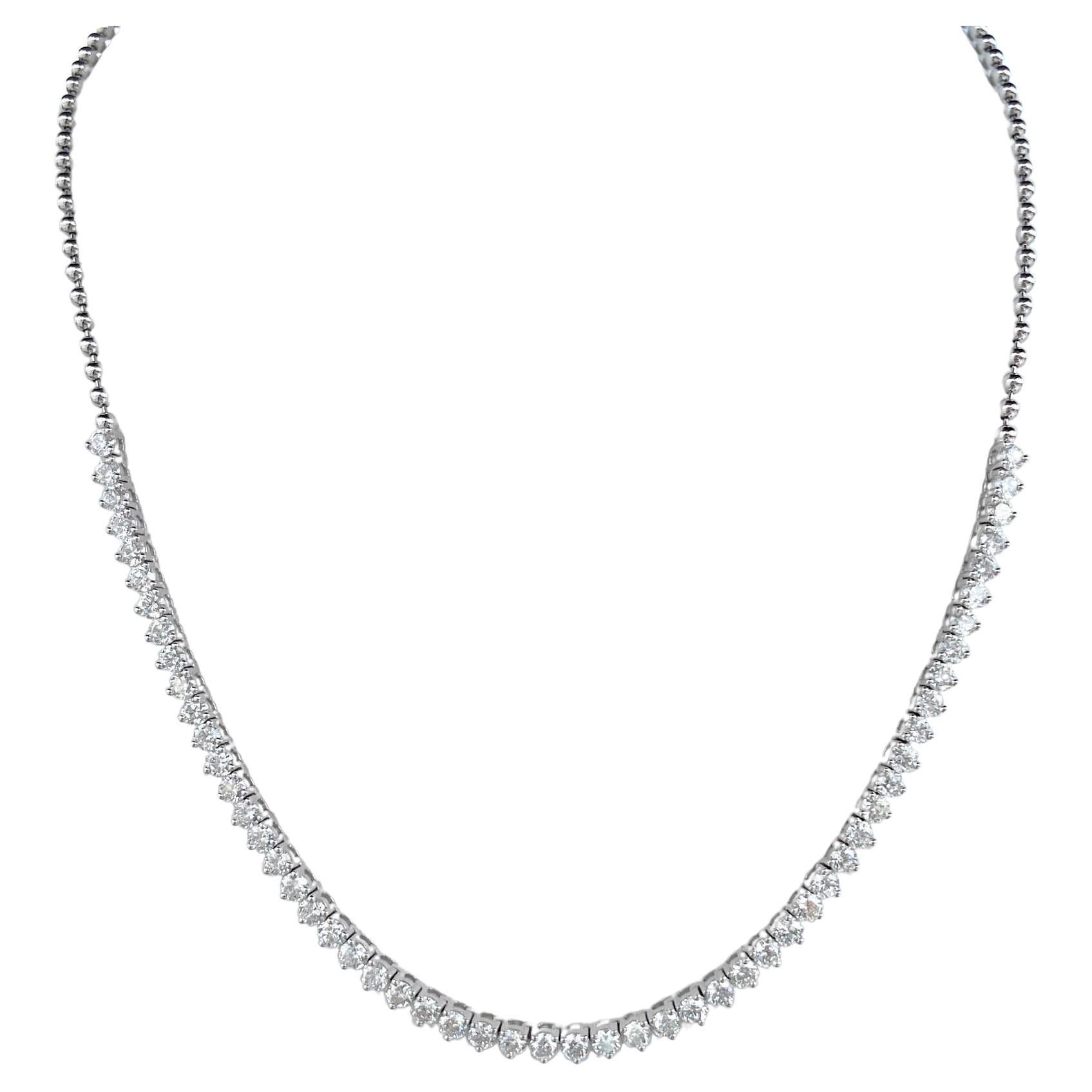 18K Tennis Necklace