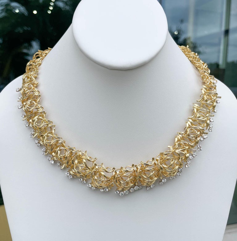Louis Vuitton Pandan Tiff Coeur Motifs 18k Pink Gold Long Necklace For Sale  at 1stDibs