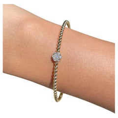 Jay Feders 18k Gelbgold Diamond Flower Cluster Armspange Armband