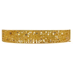 Jay Feders Bracelet en or jaune 18k avec dentelle de diamants