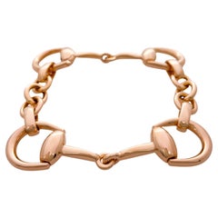 Jay Feder Retro 18k Rose Gold Horsebit Small Bracelet