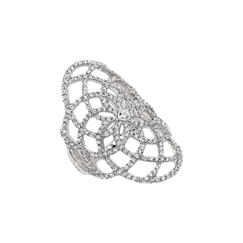 "Jay Gatsby" Diamond Ring in 18 Karat White Gold by Messika For Sale