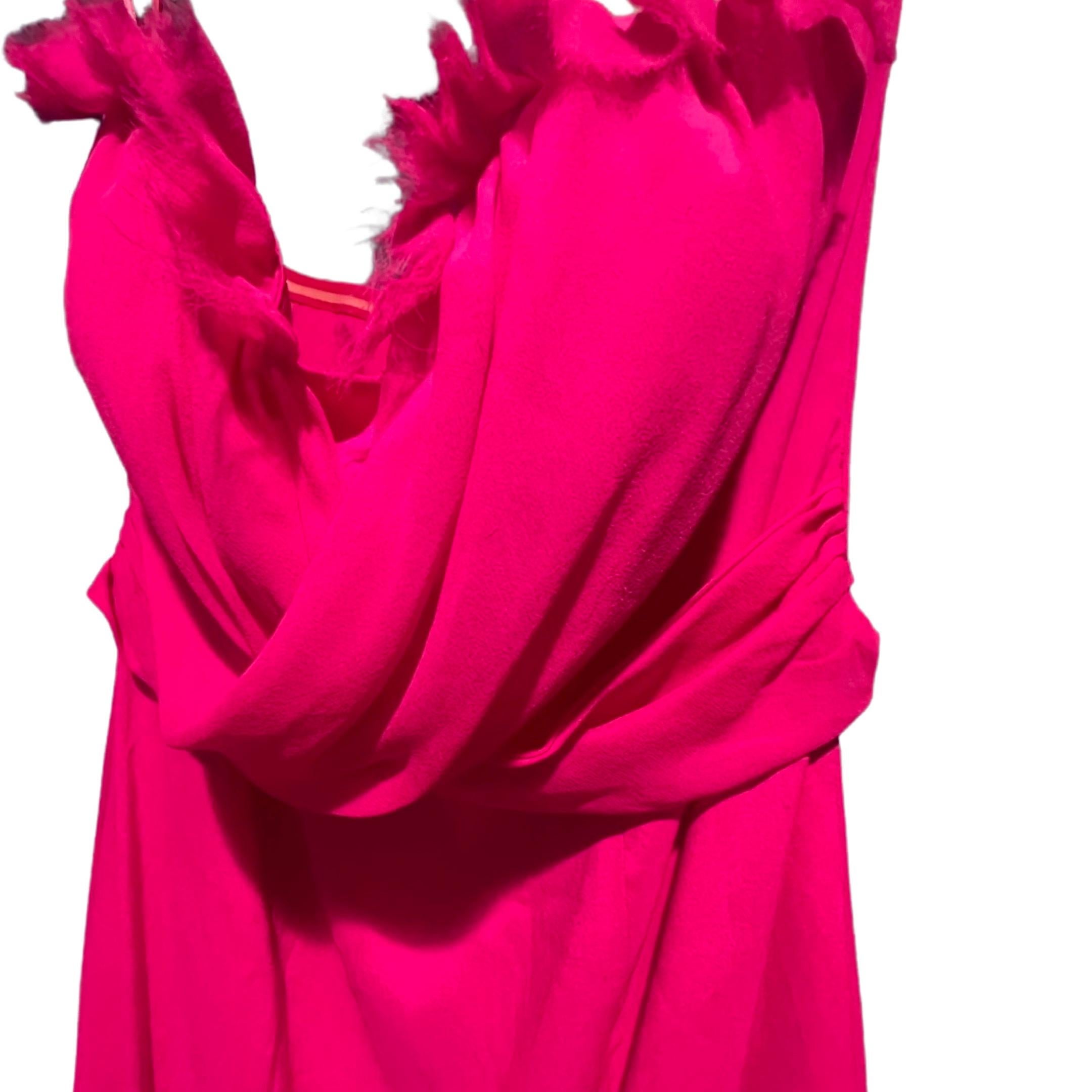 Women's Jay Godfrey Pink Silk Strapless Mini Dress For Sale