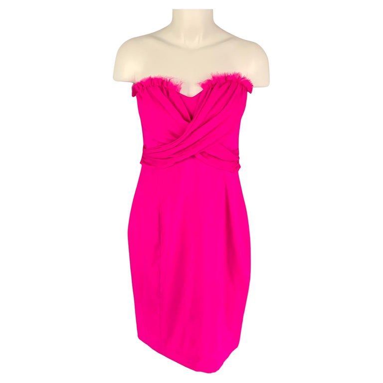 JAY GODFREY Size 10 Pink Silk Lycra Strapless Dress For Sale at 1stDibs | jay  godfrey pink dress, jay godfrey strapless dress