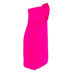 Jay Godfrey Pink Silk Strapless Mini Dress