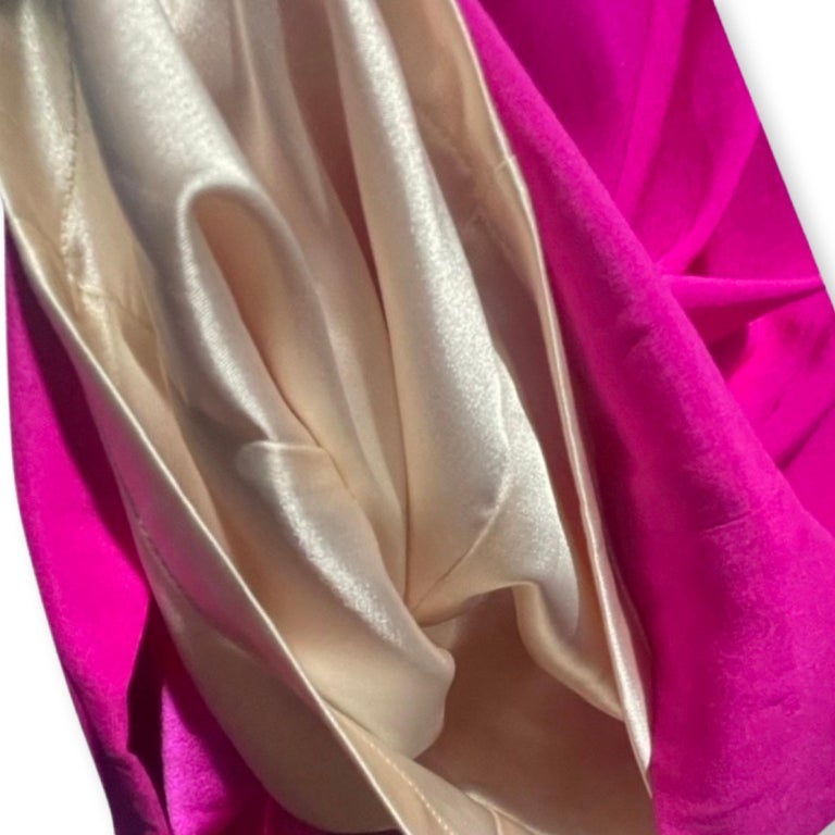 Jay Godfrey Pink Silk Strapless Mini Dress For Sale at 1stDibs