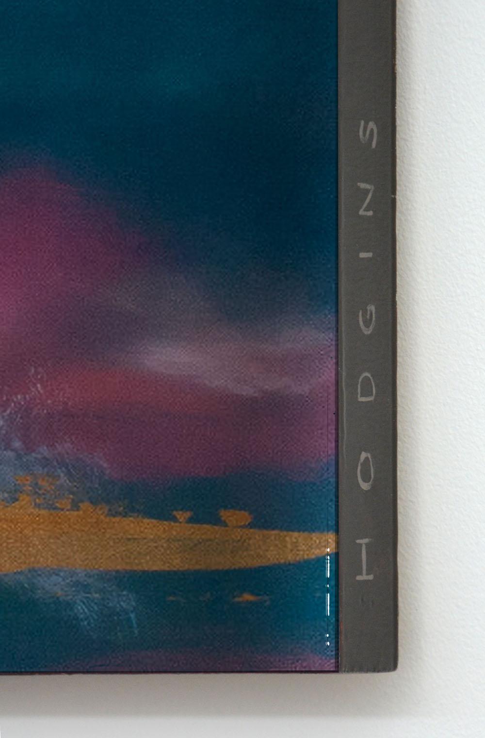 Berat No 5 - paesaggio marino atmosferico, colorato e astratto, acrilico, resina su pannello in vendita 1