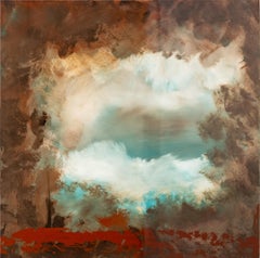 Kacau 1 - Abstract Acrylic Painting on Panel, Contemporary