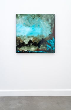 Kacau 10 - Abstract Acrylic Painting on Panel, Contemporary