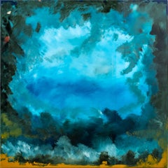 Kacau 13 - Abstract Acrylic Painting on Panel, Contemporary