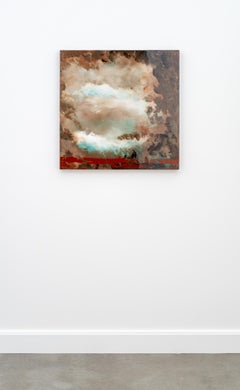 Kacau 2 - Abstract Acrylic Painting on Panel, Contemporary