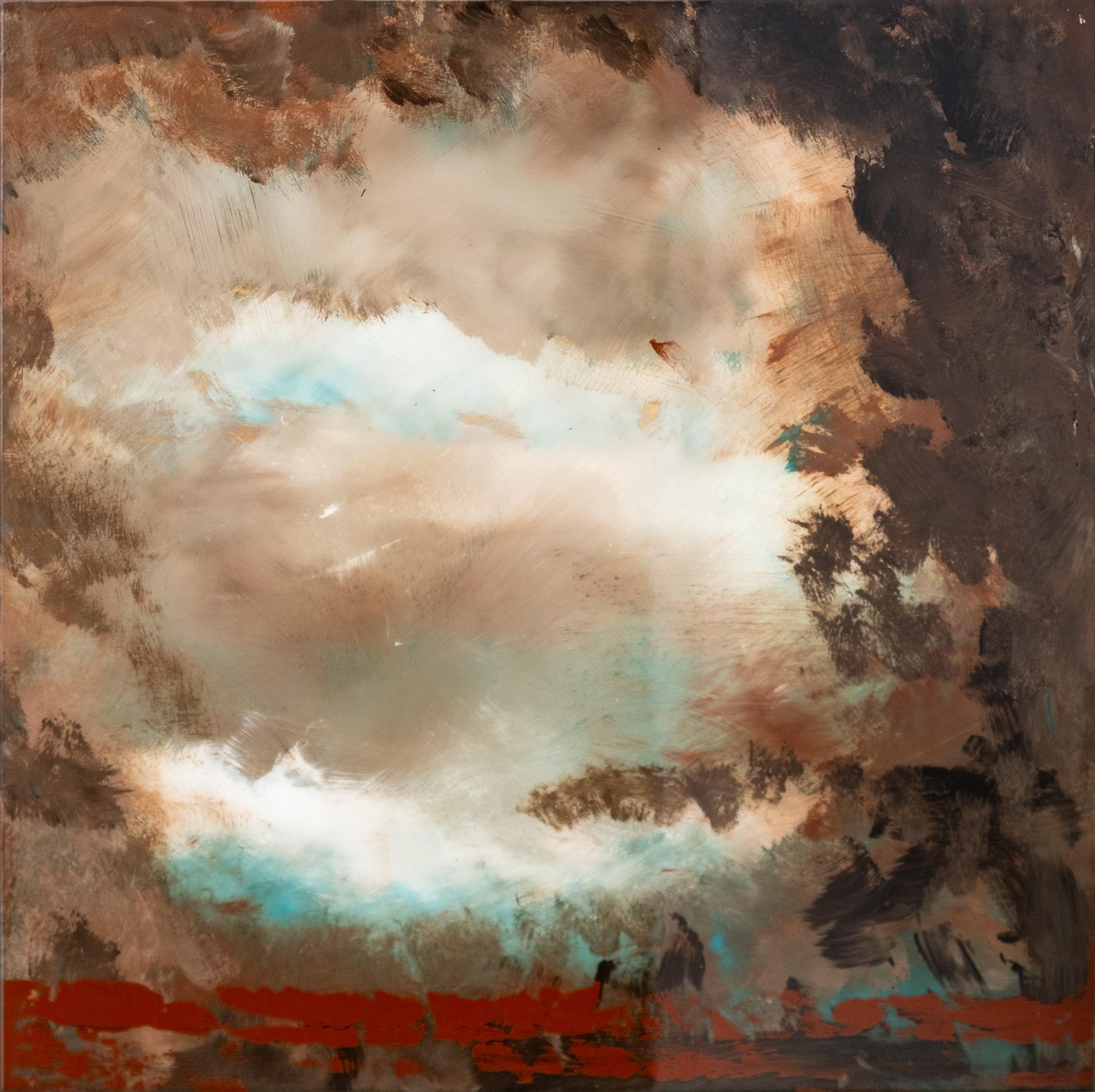 Jay Hodgins Abstract Painting - Kacau 2 - Abstract Acrylic Painting on Panel, Contemporary