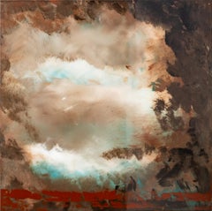 Kacau 2 - Abstract Acrylic Painting on Panel, Contemporary