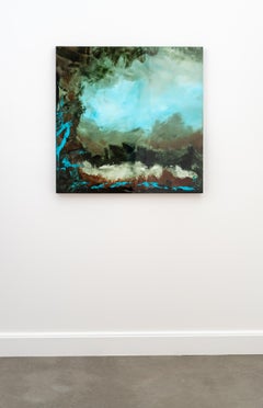 Kacau 9 - Abstract Acrylic Painting on Panel, Contemporary
