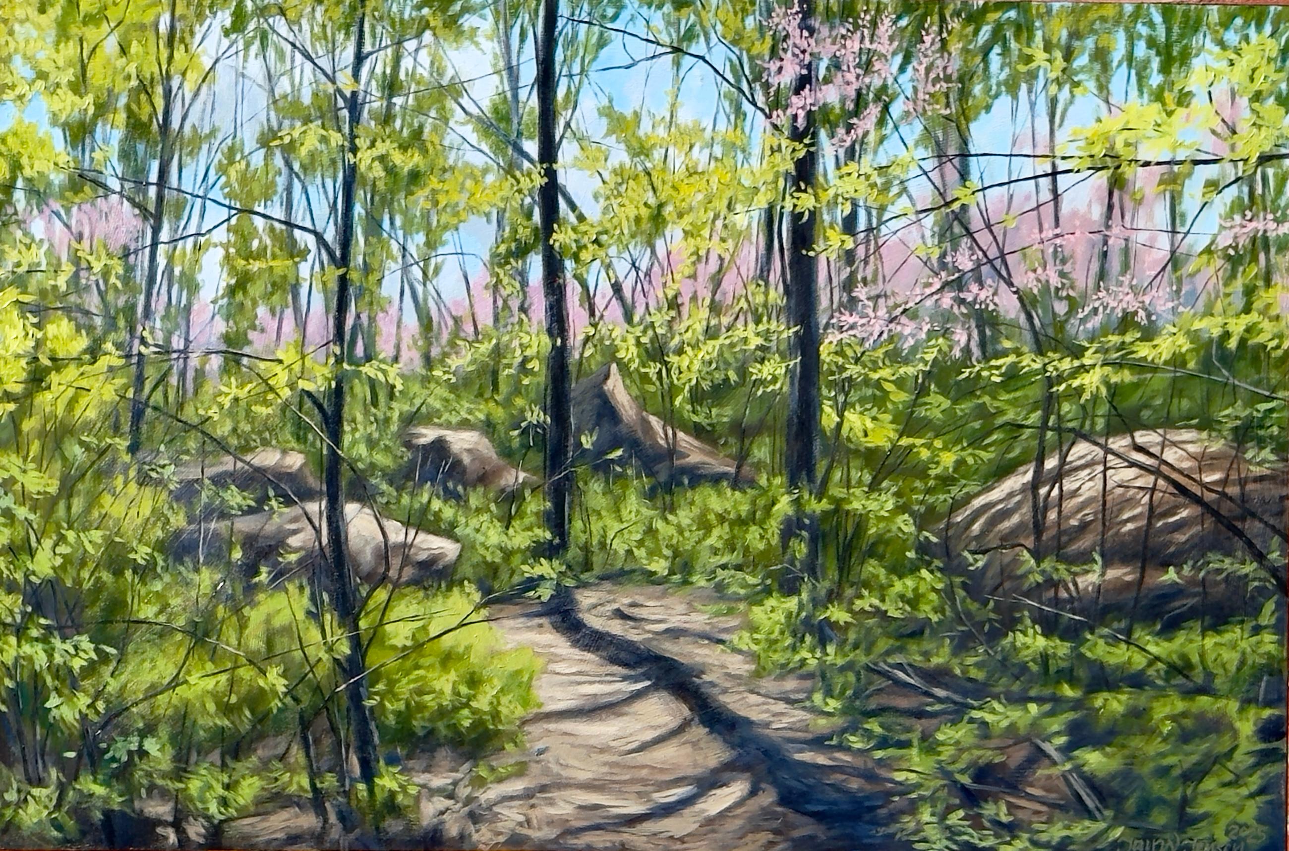 Pennsylvania Redbud , Oil Painting