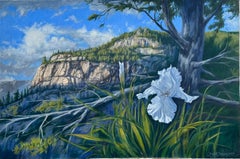 Western Iris, Oil Painting