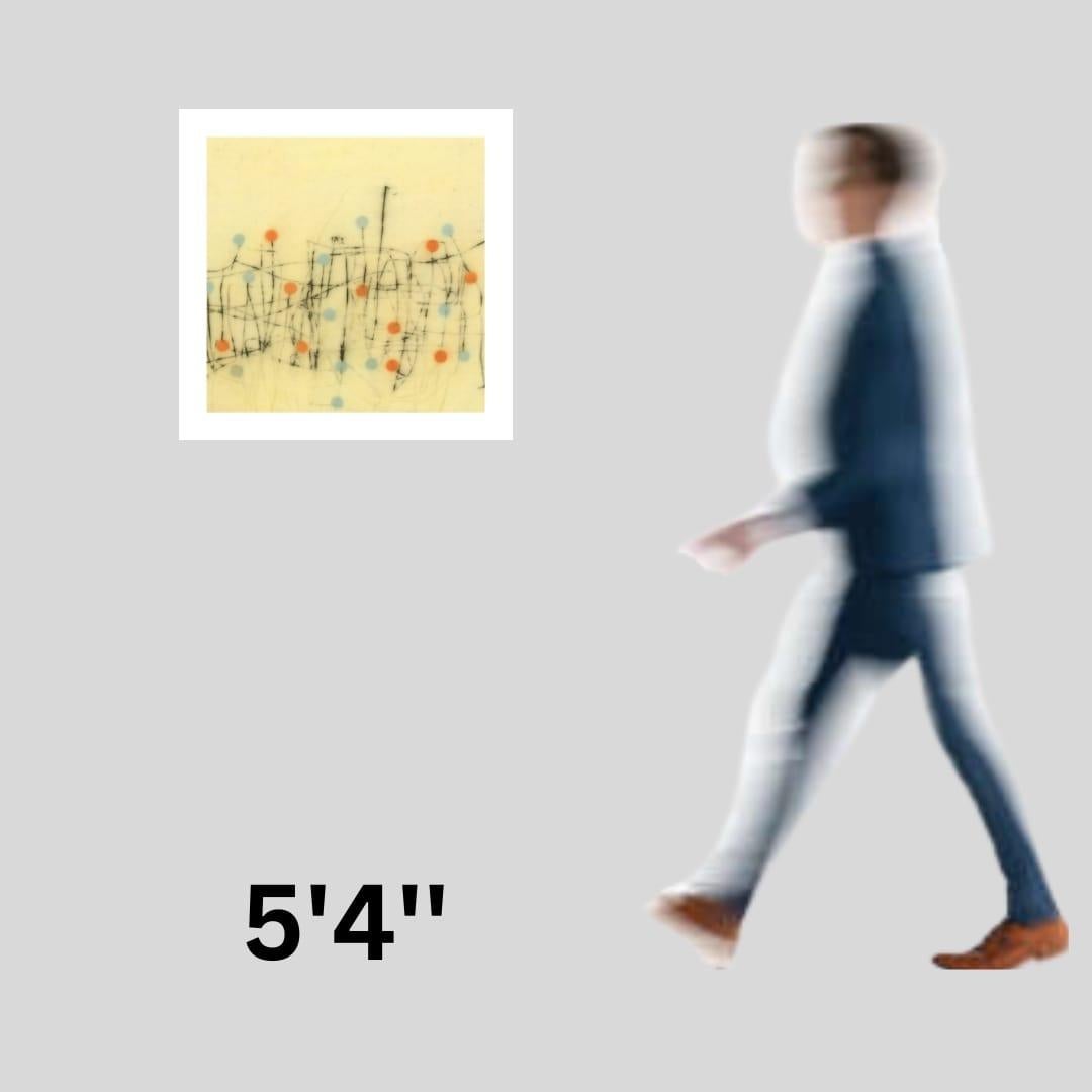 Sans titre # 1435 - Orange Abstract Print par Jay Kelly