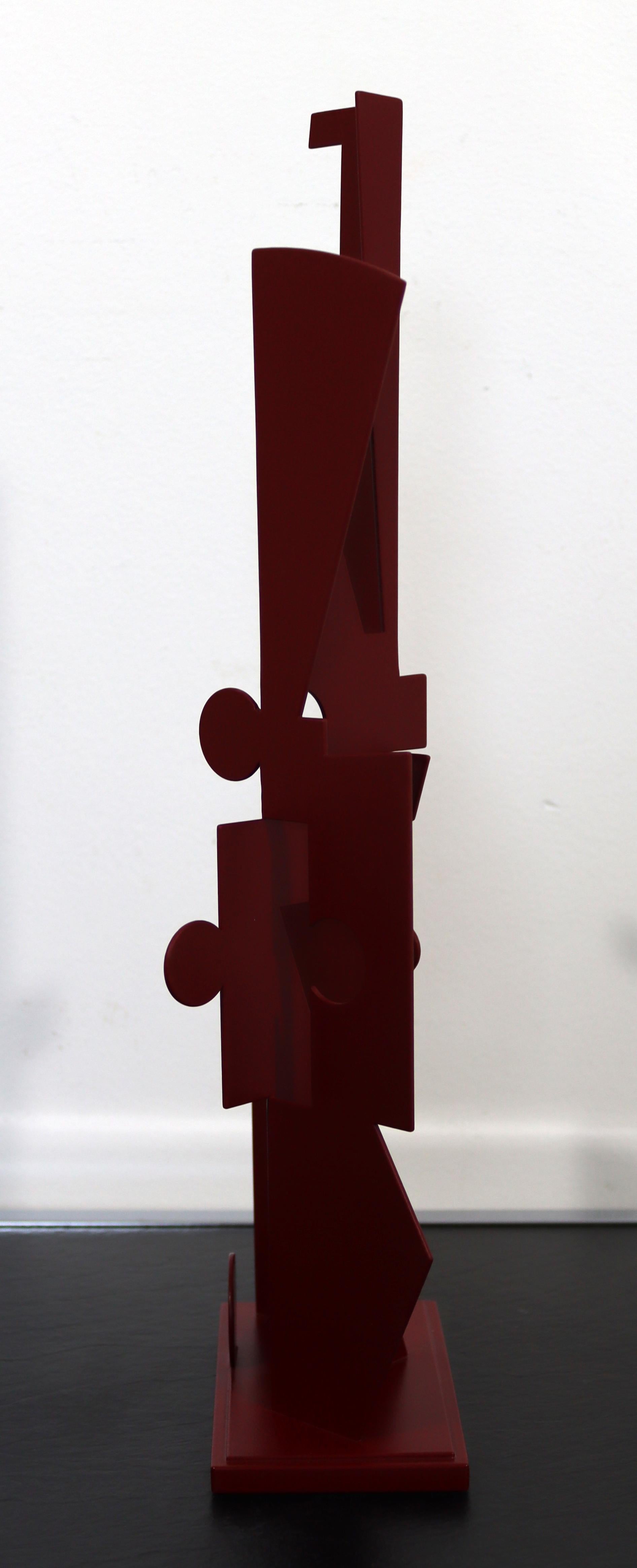 Jay Lefkowitz Red Abstract Contemporary Metal Sculpture 2