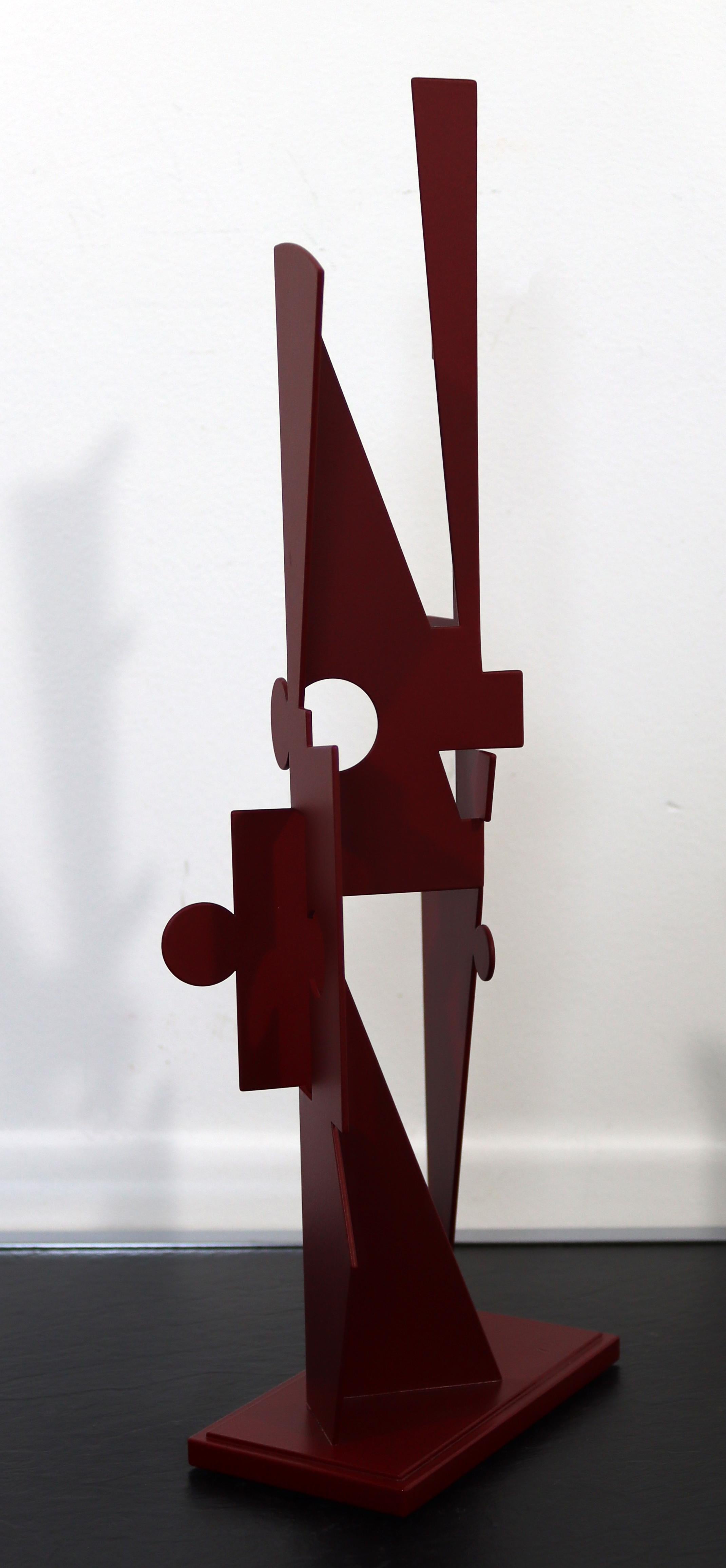 Jay Lefkowitz Red Abstract Contemporary Metal Sculpture 3