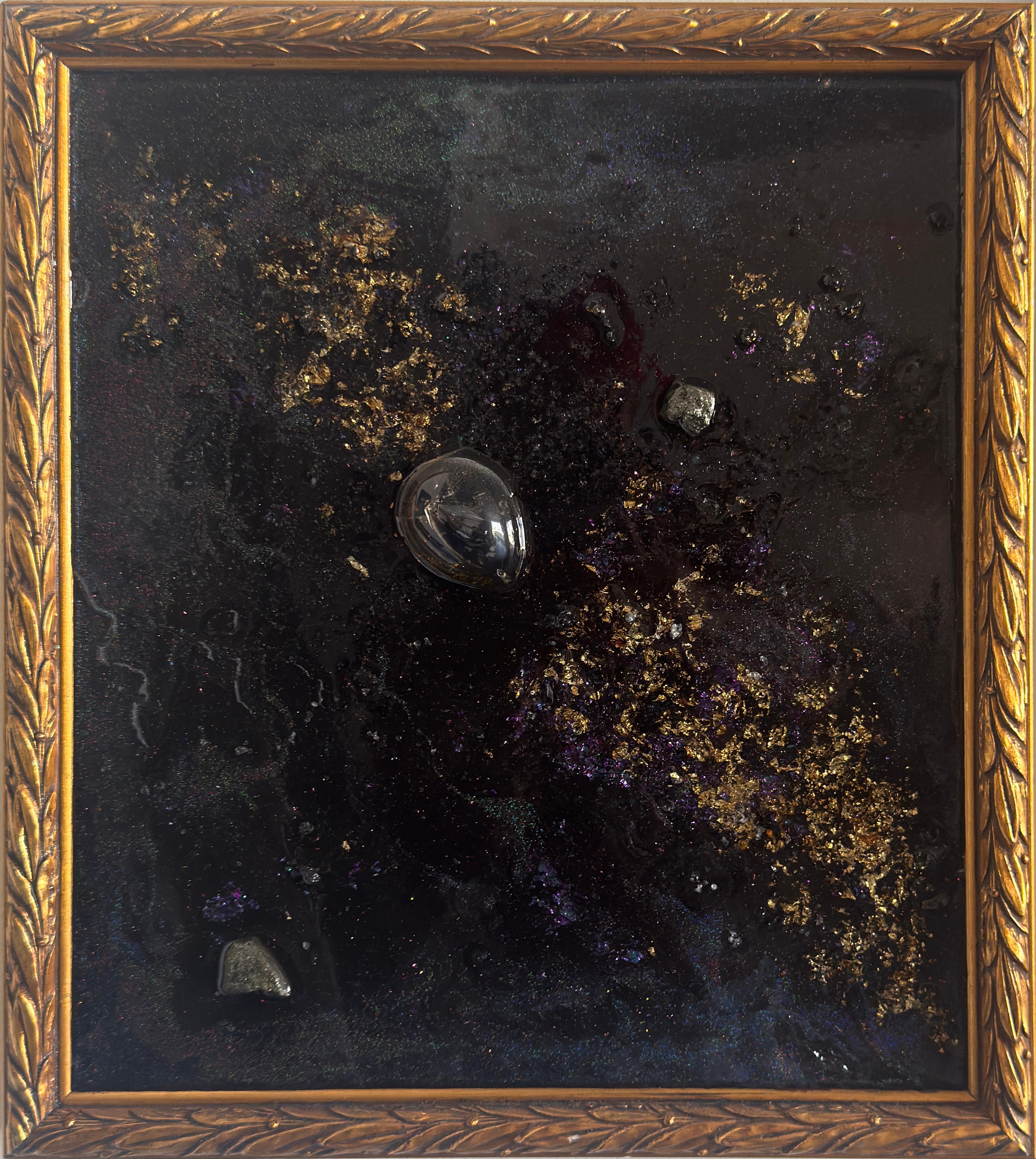 Jay Mikal Abstract Painting - OBSIDIAN 003