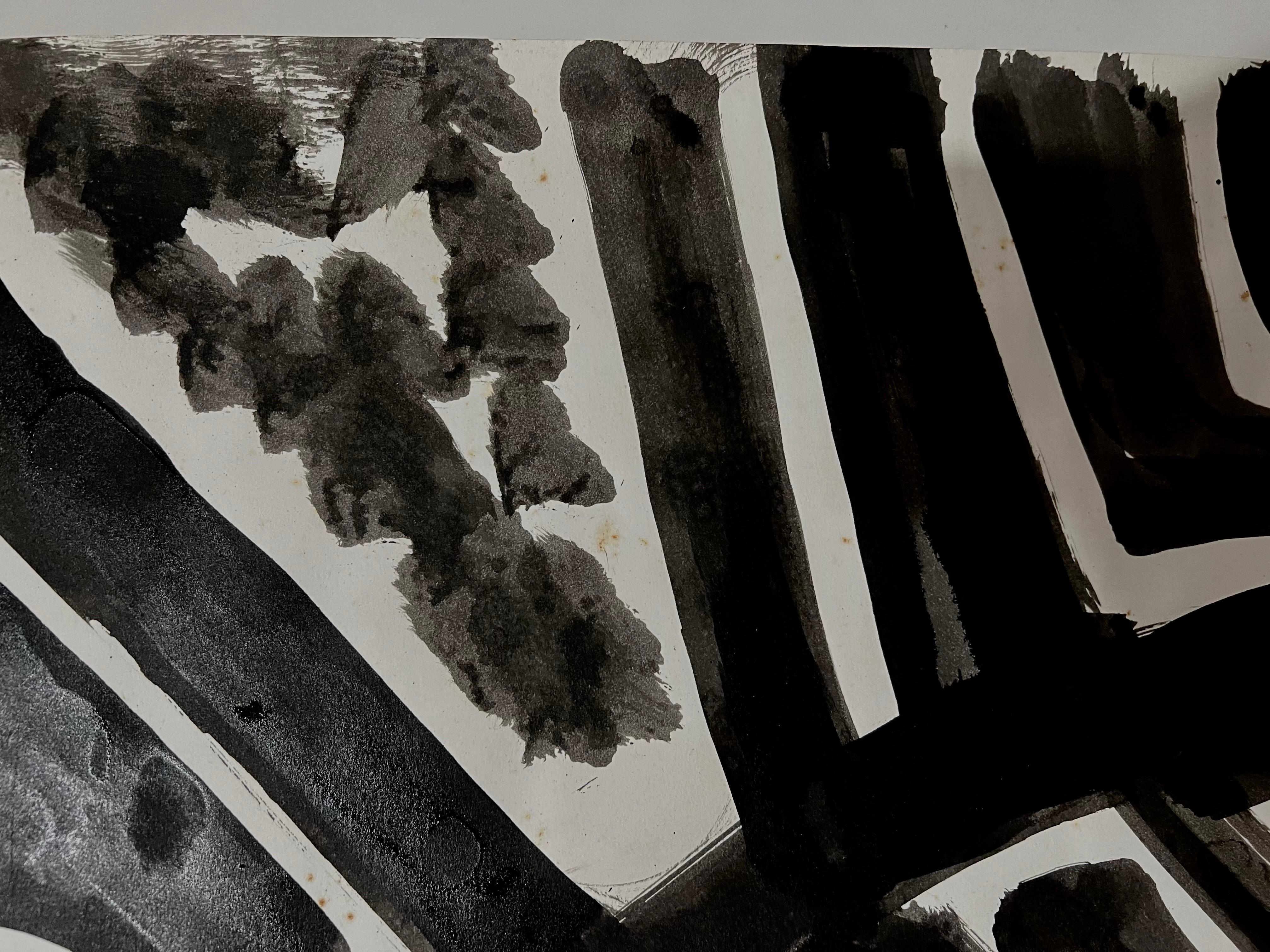 Abstrakter Expressionist Landschaft Jay Milder Rhino Horn Malerei Amerikanische Pop Art im Angebot 9