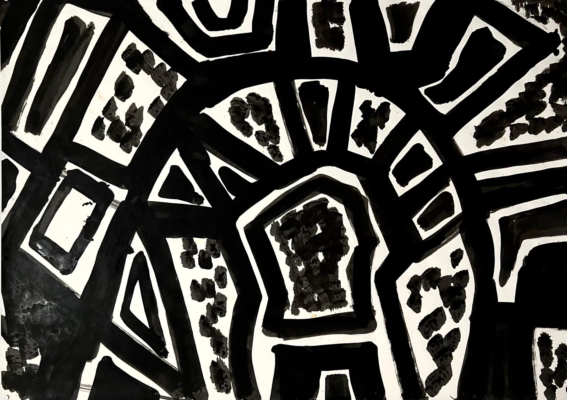 Abstrakter Expressionist Landschaft Jay Milder Rhino Horn Malerei Amerikanische Pop Art im Angebot 1