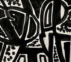 Abstract Expressionist Landscape Jay Milder Rhino Horn Painting American Pop Art