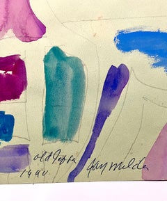 Abstract Expressionist Landscape Jay Milder Rhino Horn Painting American Pop Art