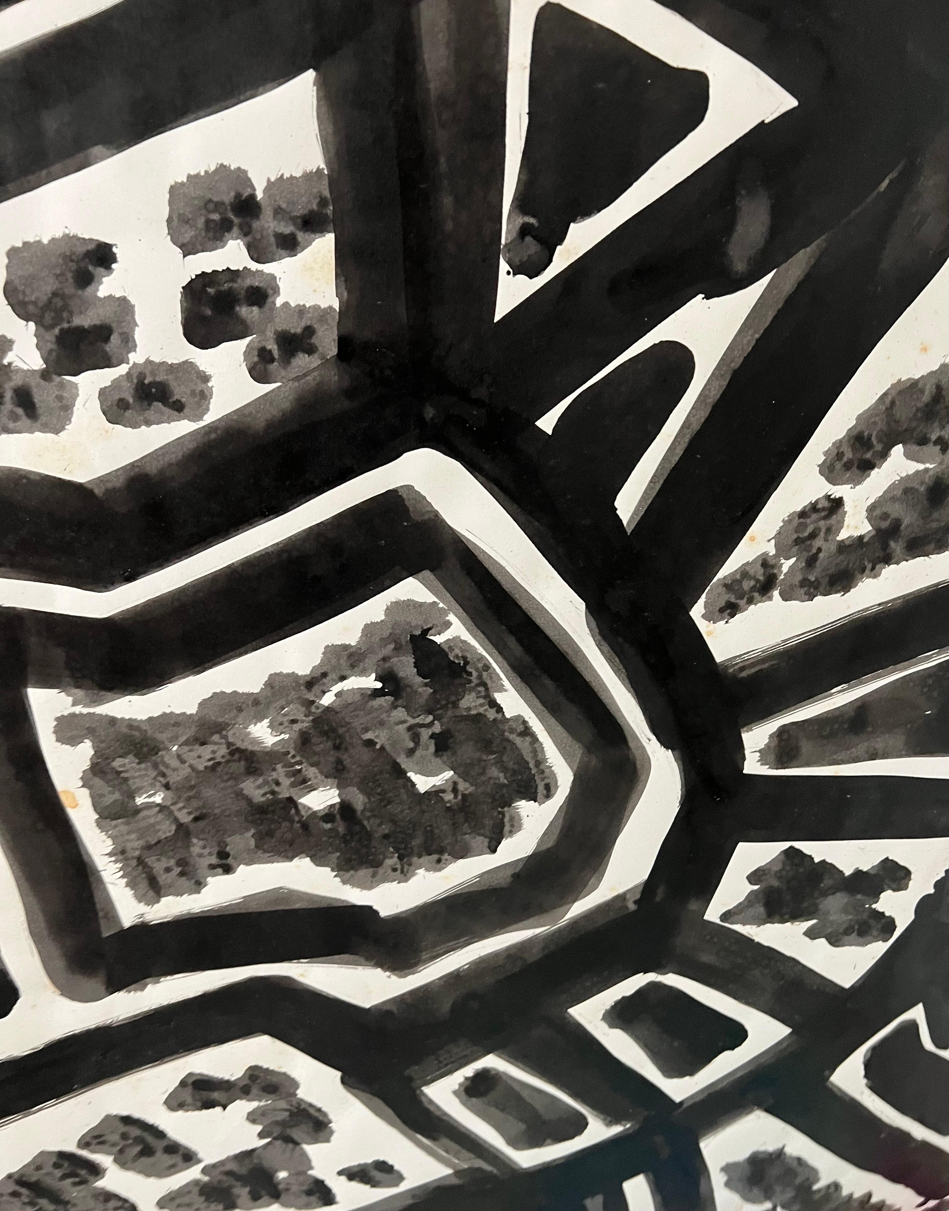 Abstrakter Expressionist Landschaft Jay Milder Rhino Horn Malerei Amerikanische Pop Art im Angebot 2