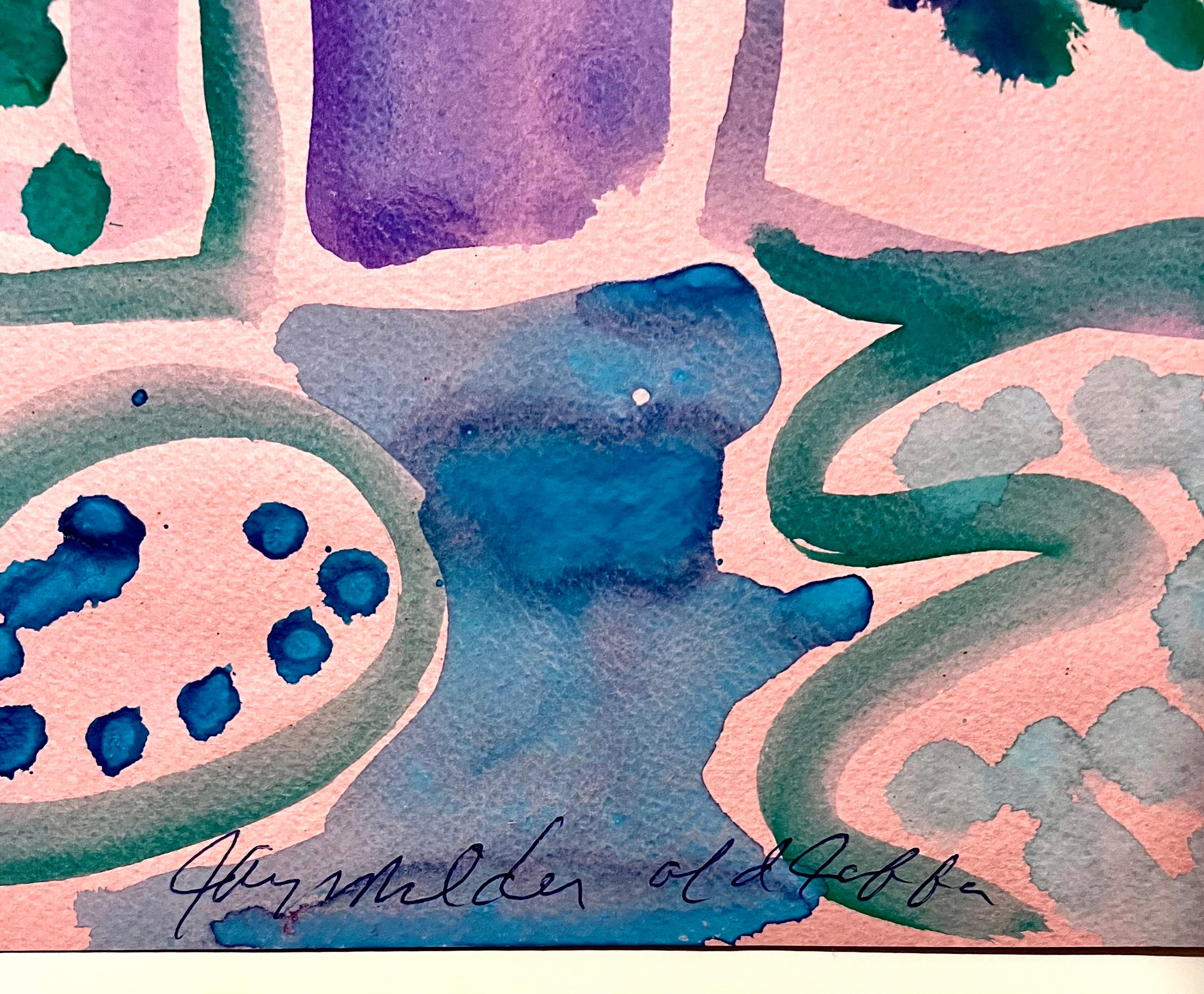 Abstract Expressionist Landscape Jay Milder Rhino Horn Painting American Pop Art im Angebot 2