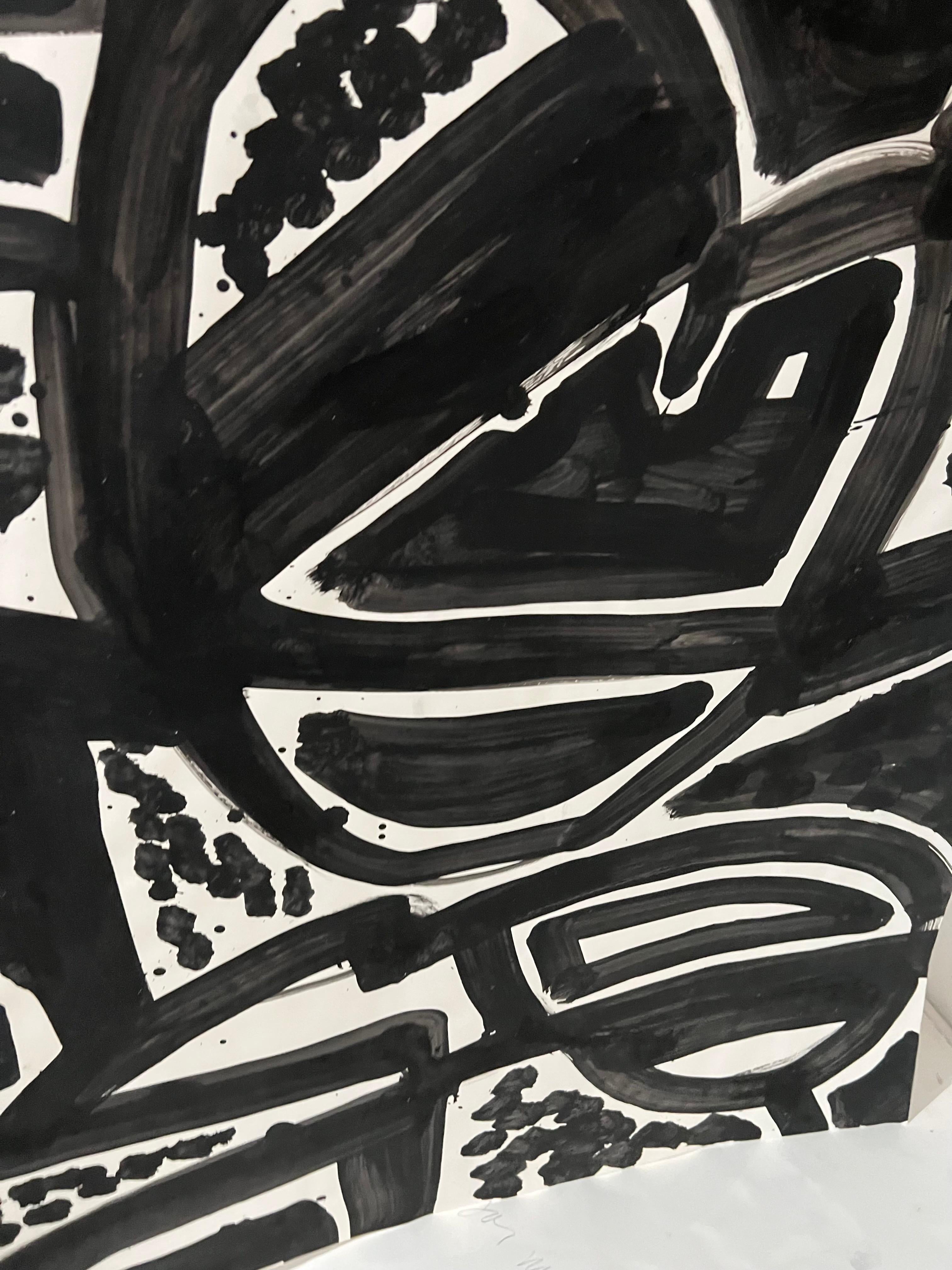 Paisaje Expresionista Abstracto Jay Milder Pintura Cuerno de Rinoceronte Arte Pop Americano en venta 3