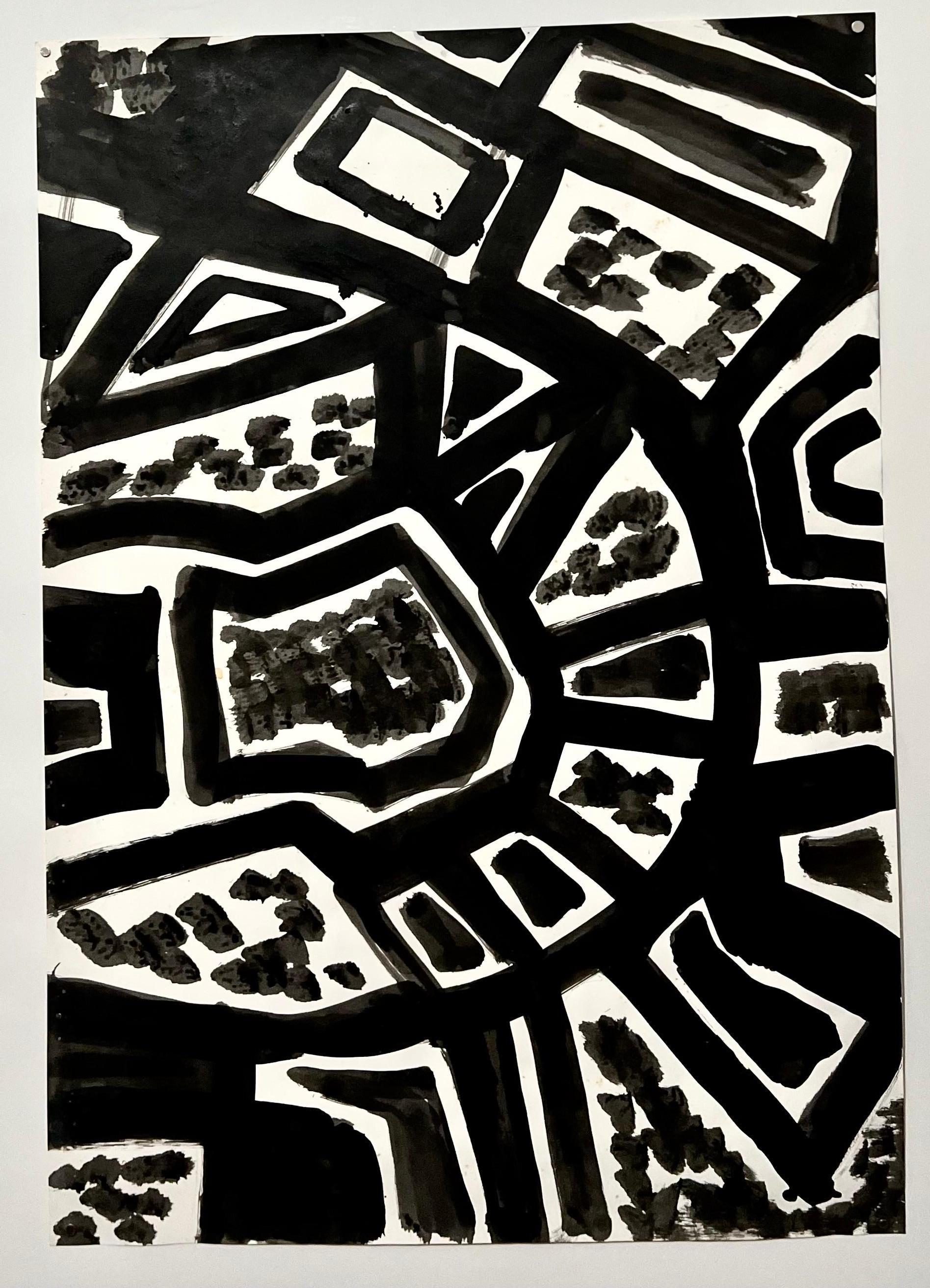 Abstrakter Expressionist Landschaft Jay Milder Rhino Horn Malerei Amerikanische Pop Art im Angebot 3