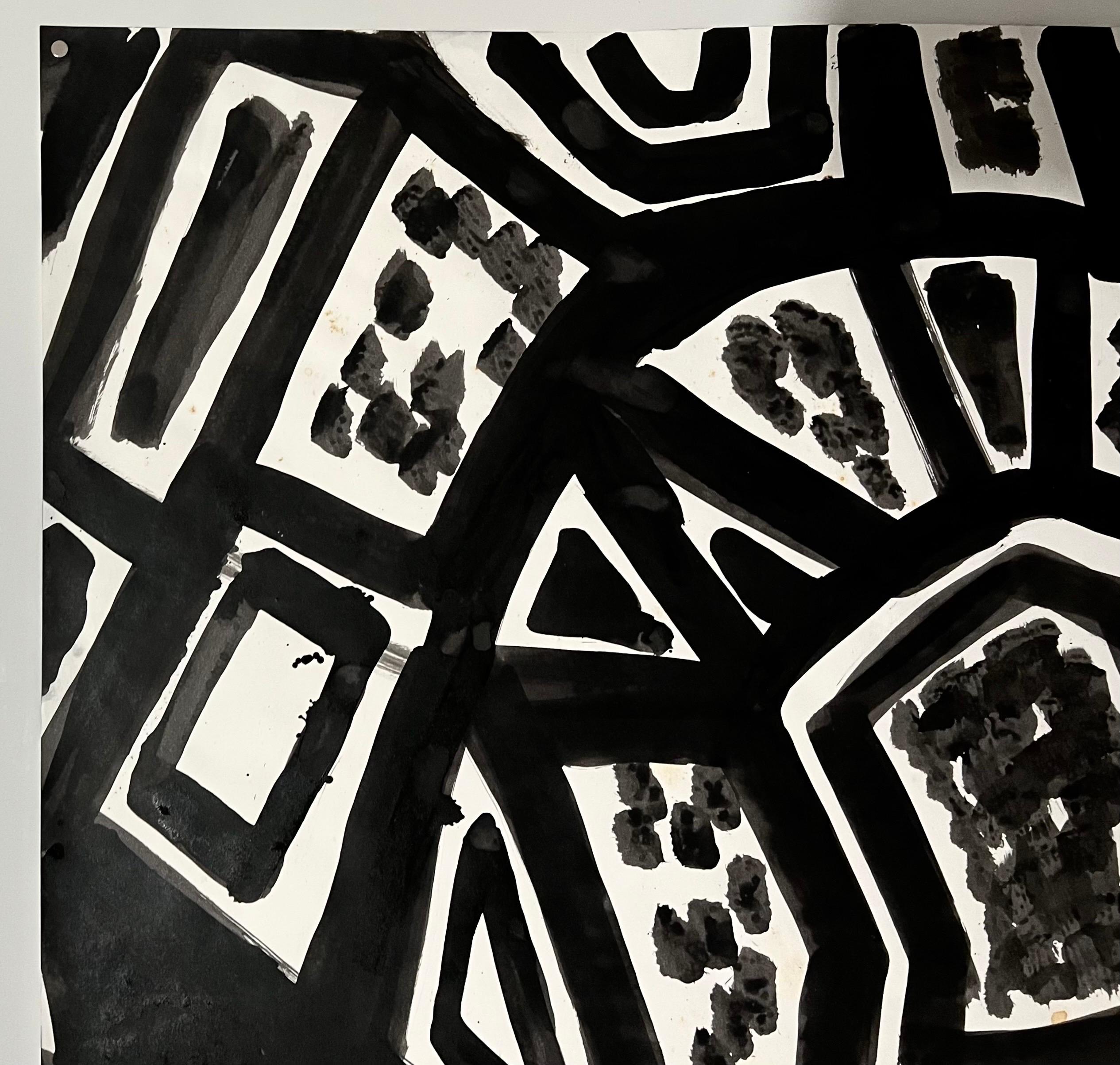 Abstrakter Expressionist Landschaft Jay Milder Rhino Horn Malerei Amerikanische Pop Art im Angebot 5