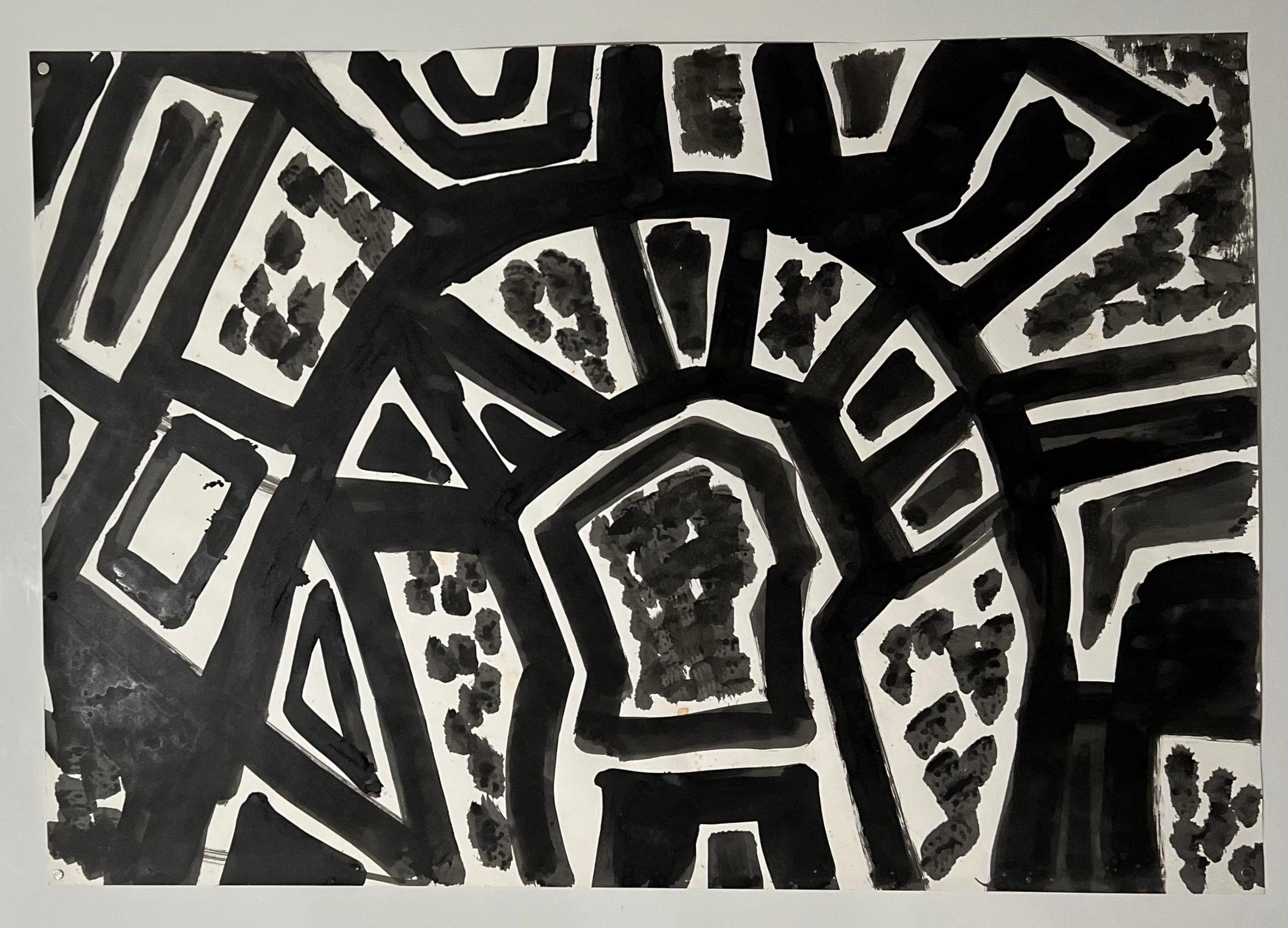 Abstrakter Expressionist Landschaft Jay Milder Rhino Horn Malerei Amerikanische Pop Art im Angebot 7