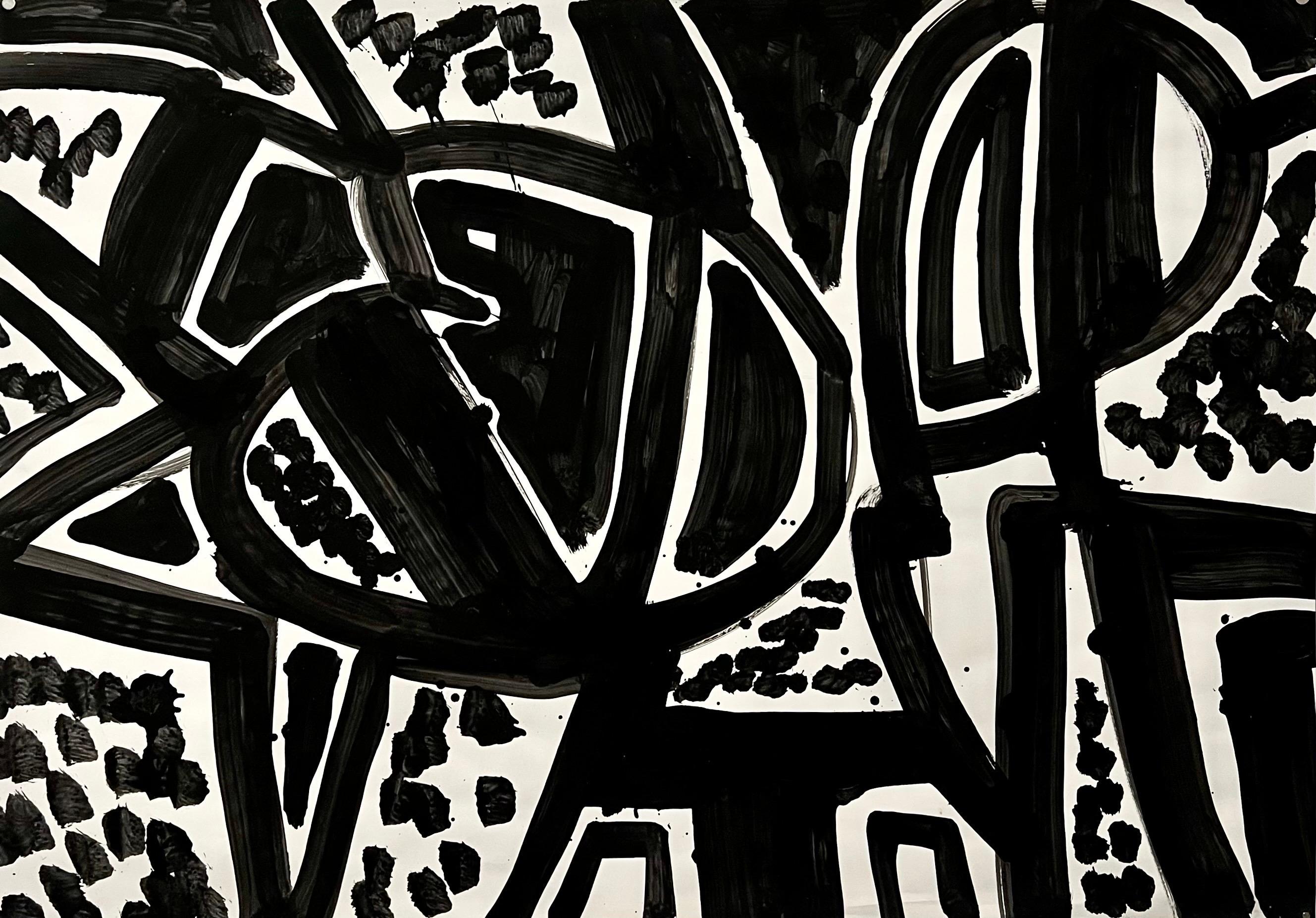 Abstract Expressionist Landscape Jay Milder Rhino Horn Painting American Pop Art