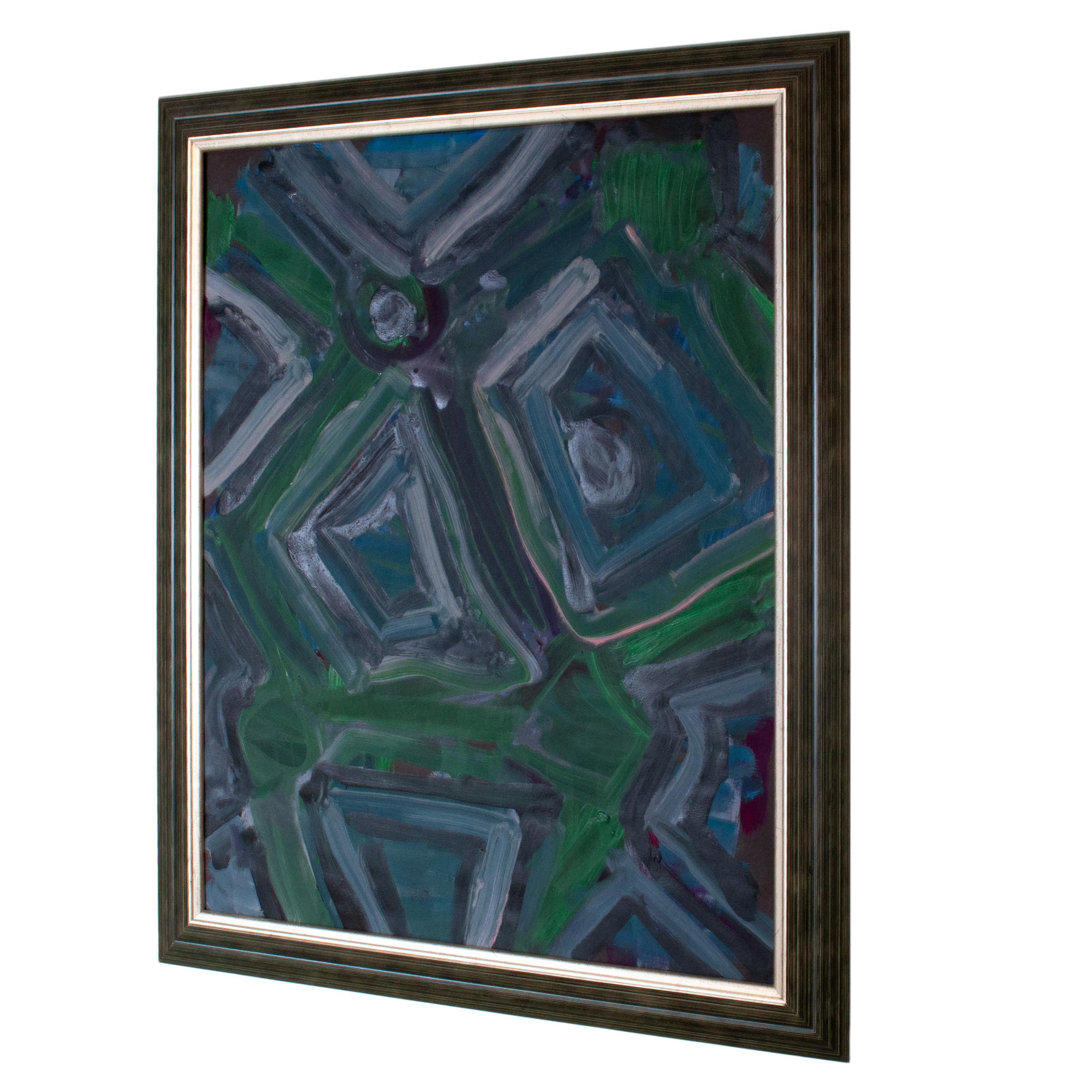 Amerikanischer figurativer Expressionist Abstrakte Ölmalerei Moderne Kunst New York (Schwarz), Abstract Painting, von Jay Milder