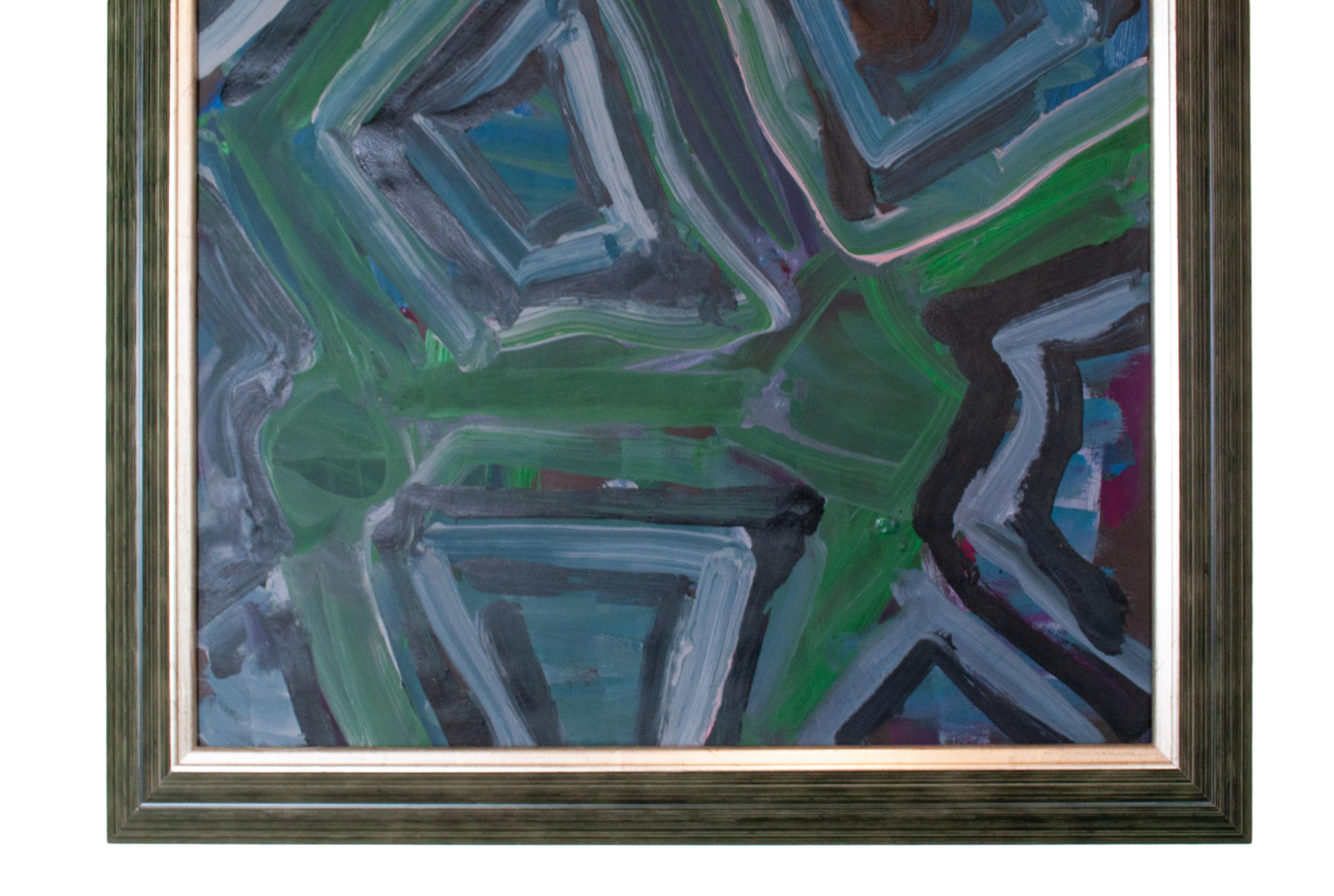 Amerikanischer figurativer Expressionist Abstrakte Ölmalerei Moderne Kunst New York im Angebot 1