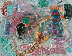 Rhino Horn-Künstler, „Space Dream“, 1973, Figurative Expressionismus Abstrakt