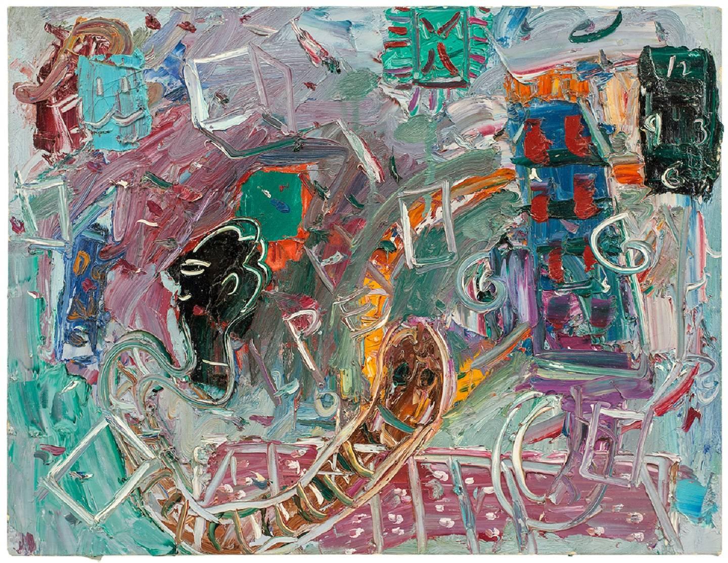 Signé à la main, daté et titré au verso

Jay Milder (né en 1934) est un artiste américain, peintre expressionniste figuratif de la deuxième génération de l'école de New York. Les thèmes de l'Ancien Testament, tels que l'échelle de Jacob et l'arche