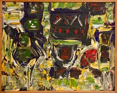 Vibrant Abstract Rhino Horn Jay Milder Figurative Expressionist Kunst Ölgemälde