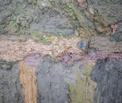 Jay Milder 'American 1934' Mixed-Media Abstract on Masonite Jacob's Ladder