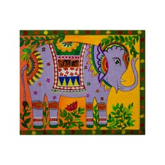 MADHUBANI Style 03 (DECORATED ELEPHANTS)  (~40% OFF-LIST-Preis – SCHLUSSVERKAUFSVERKAUF)