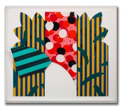 Jay Phillips "Bel-Air Gate" 1981 signiert Emaille auf Aluminium Wand-Skulptur