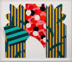 Jay Phillips "Puerta de Bel-Air" 1981 Escultura de pared firmada de esmalte sobre aluminio